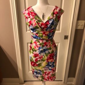 Flattering floral dress
